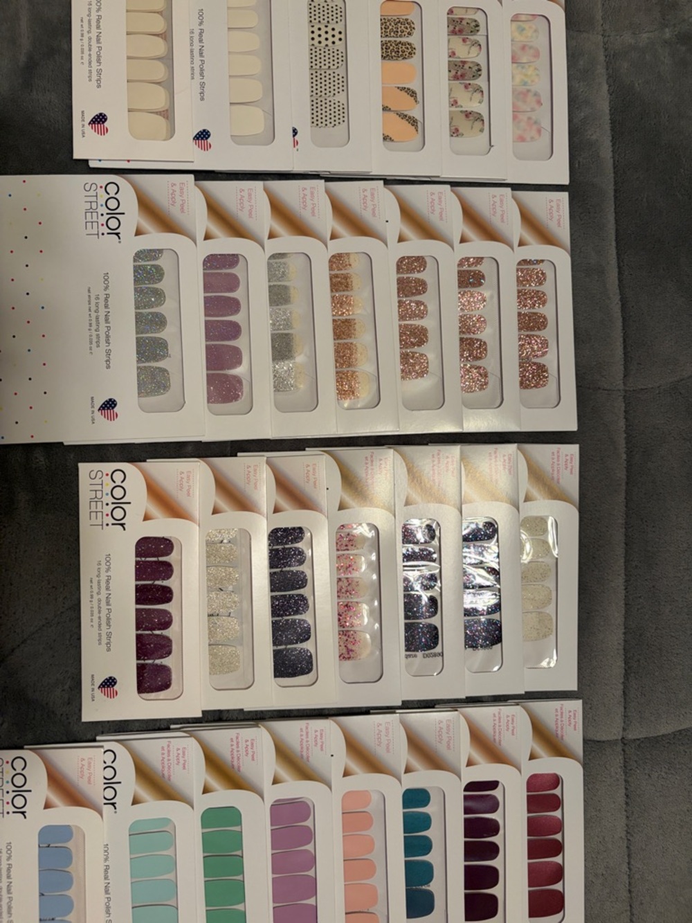 Color Street Nail Polish Strips Assorted Shades and Glitters